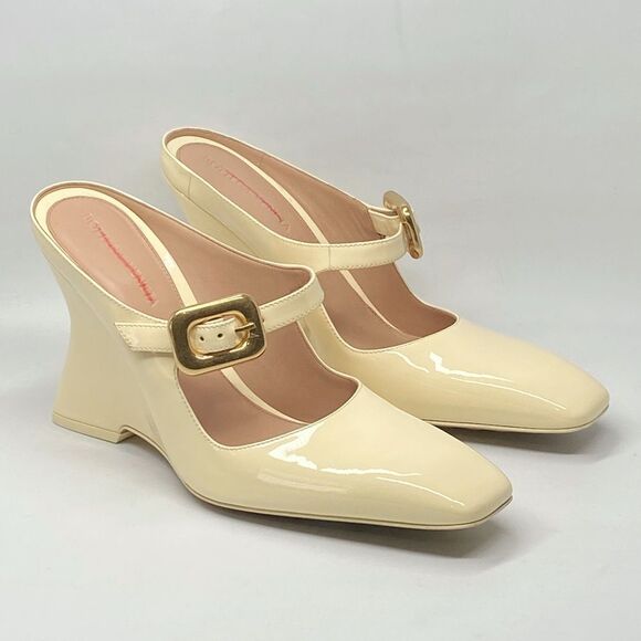 Bottega Veneta Comet Mary Jane Wedge Pumps size 37.5 - Picture 4 of 14